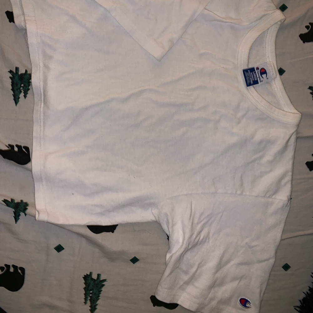 Champion cropped top t shirt